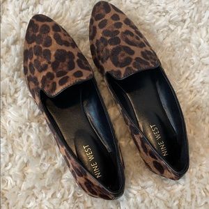 Nine West cheetah print flats